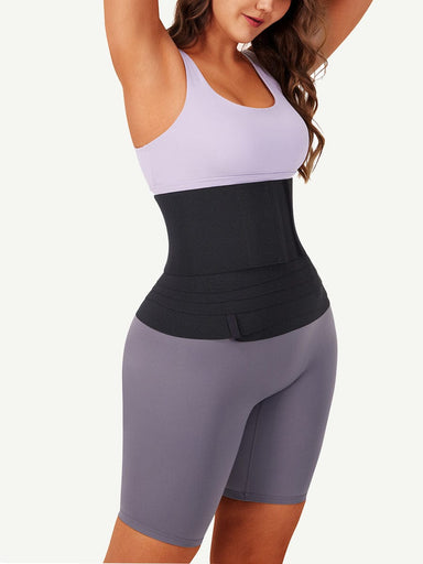 Wide Latex Waist Wrap Band