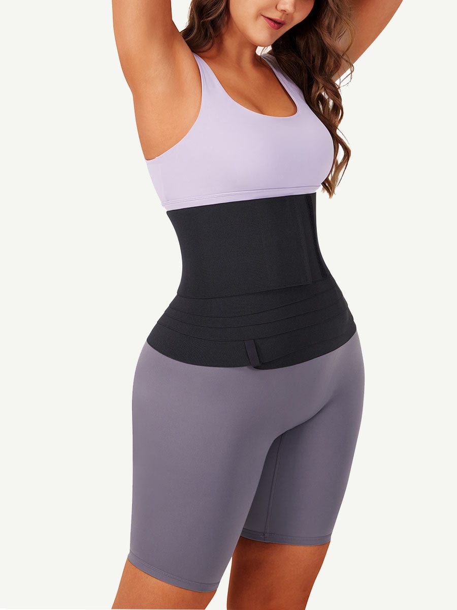 Wide Latex Waist Wrap Band