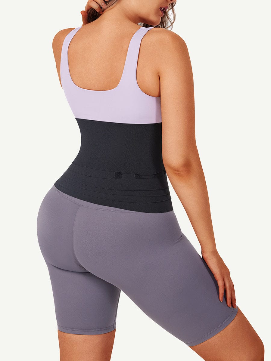 Wide Latex Waist Wrap Band