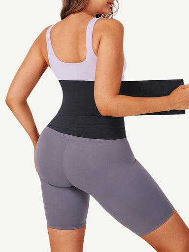 Wide Latex Waist Wrap Band