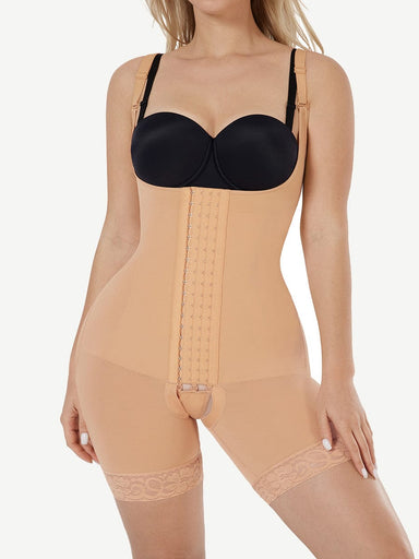 U-Neck Liposuction Compression Bodysuit