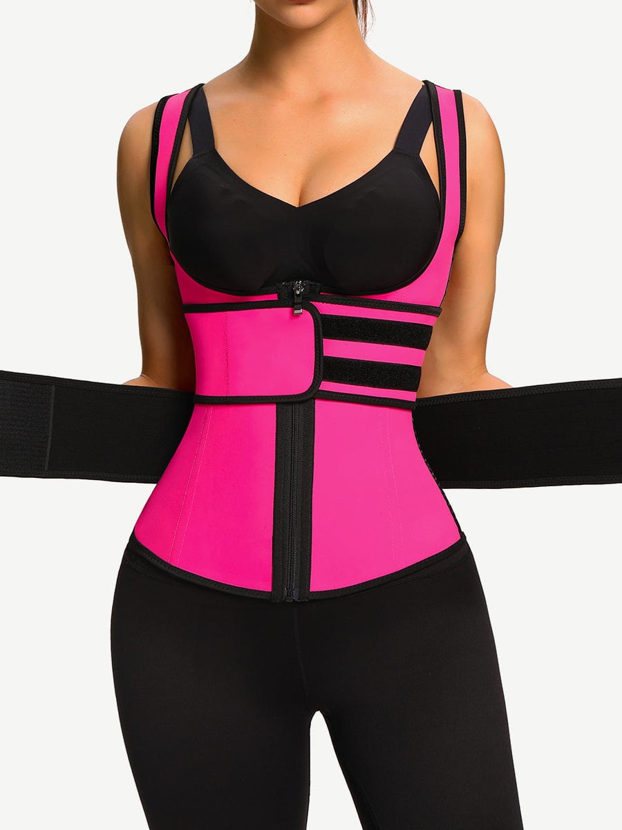 Double-Belt Latex Vest Shaper