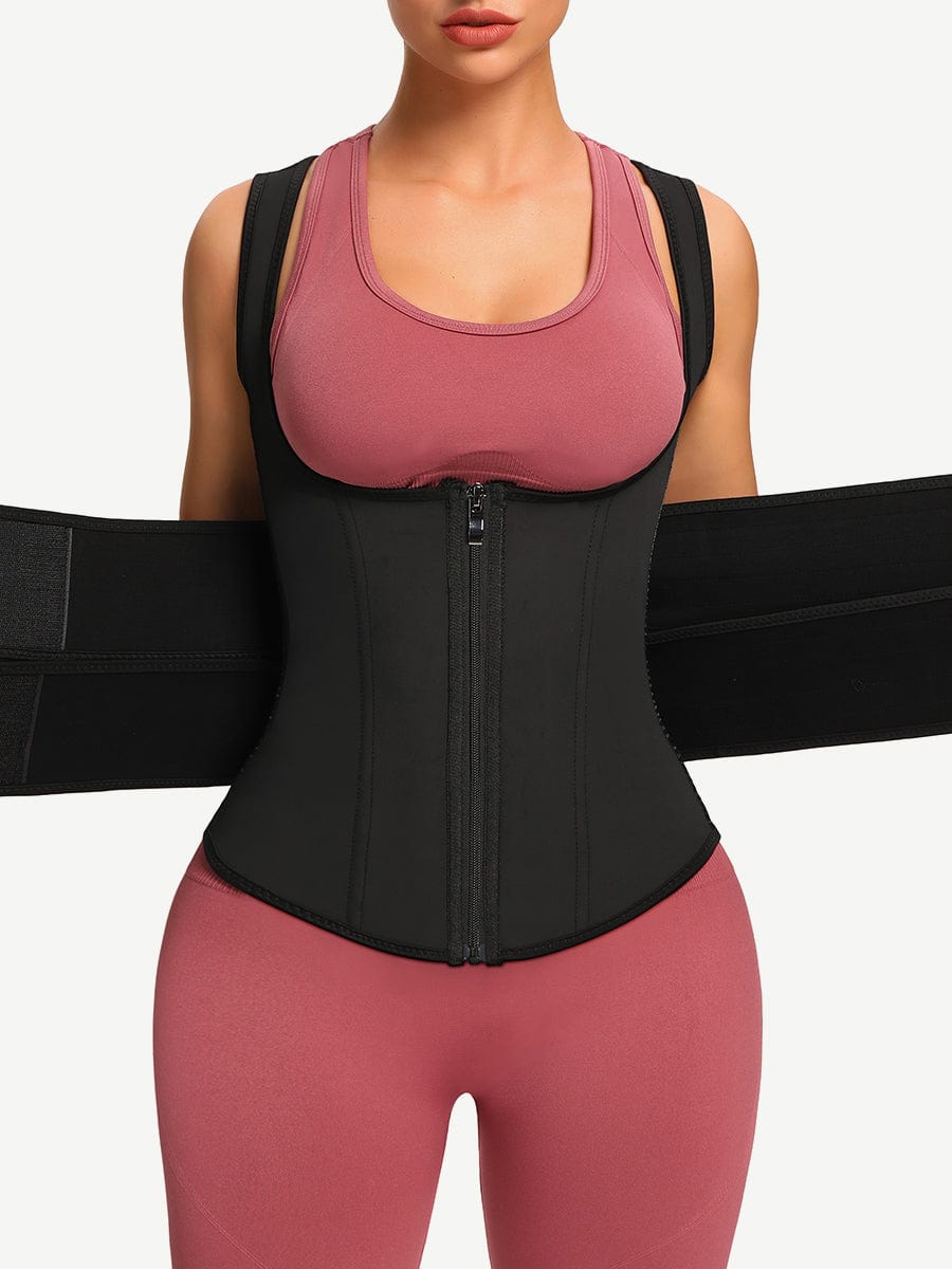 Double-Belt Latex Vest Shaper