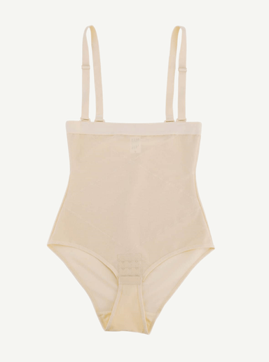 Crossover Steel Boned Bodysuit