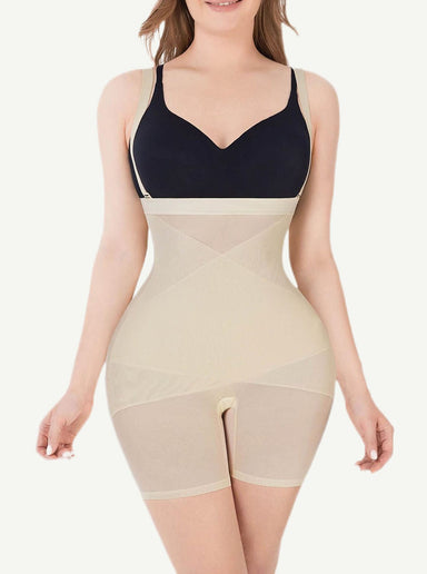 Mesh Waist Sculpting Bodysuit