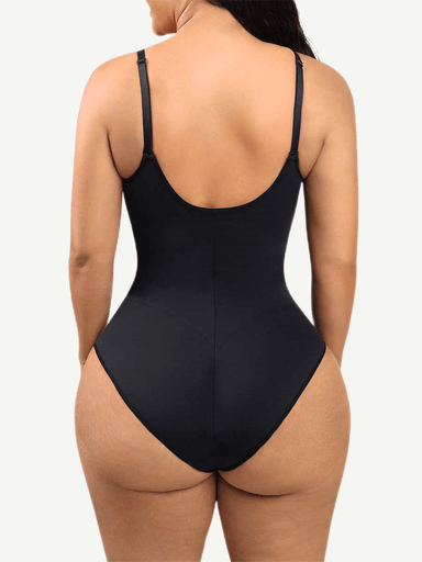 U-Back Mesh Panel Bodysuit