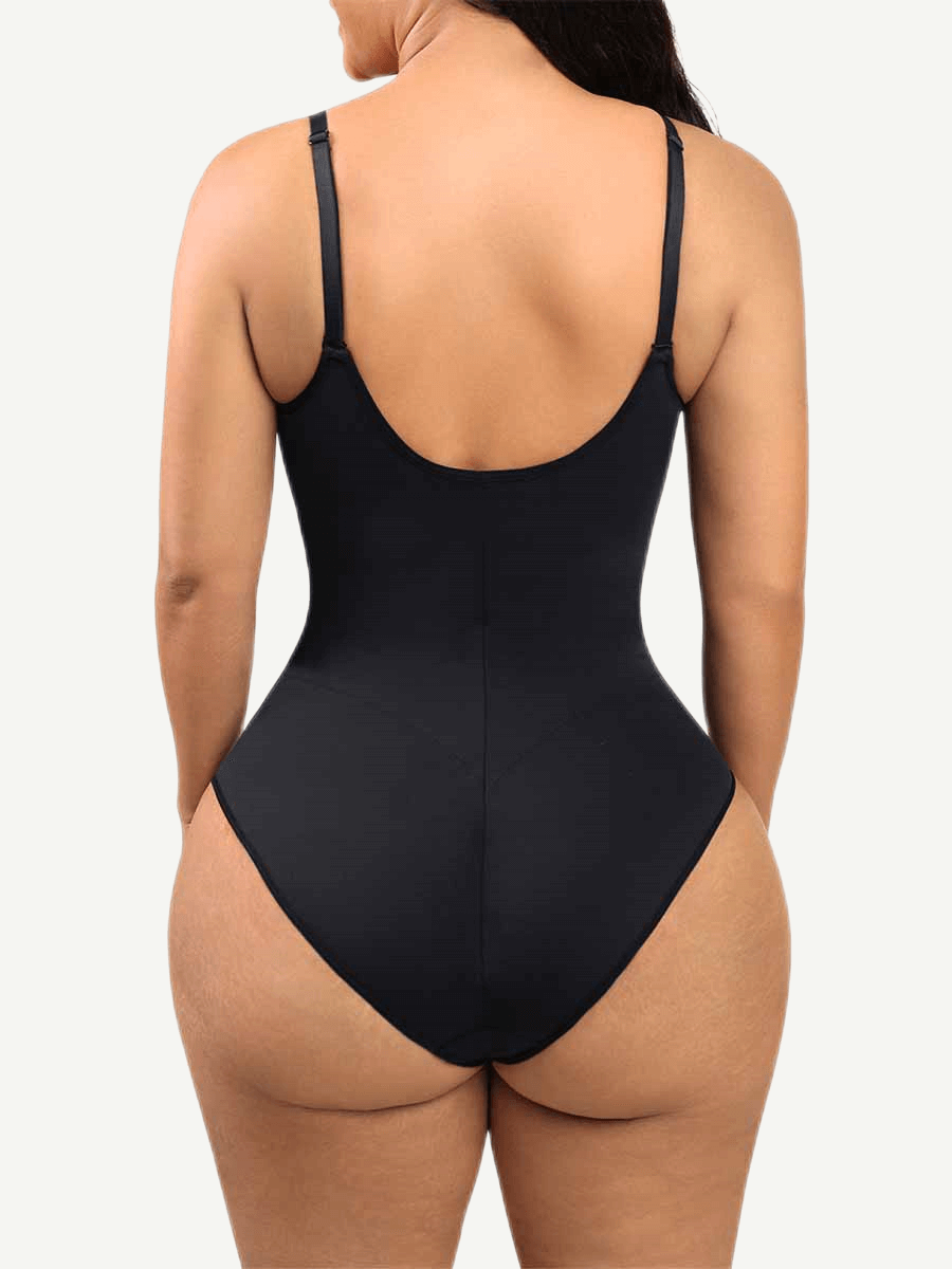 U-Back Mesh Panel Bodysuit