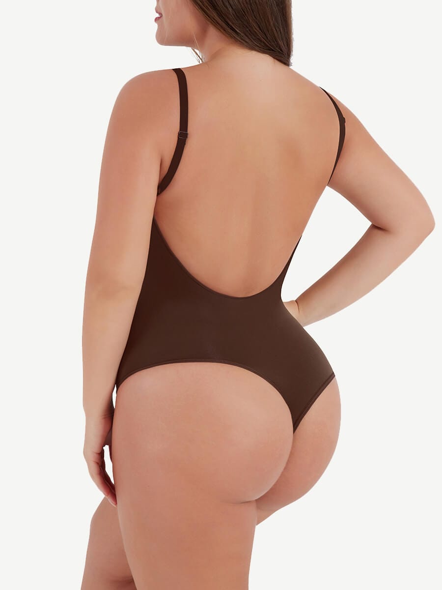 Open-Back Scoop Bodysuit