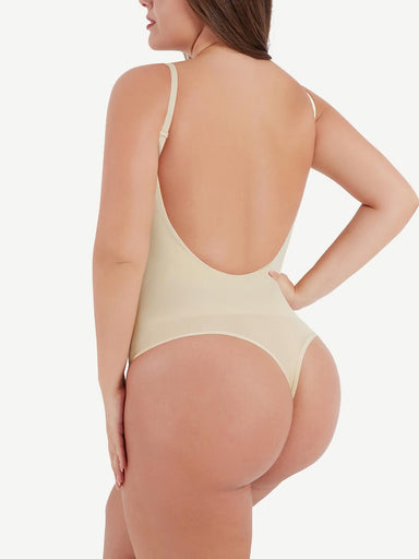 Open-Back Scoop Bodysuit