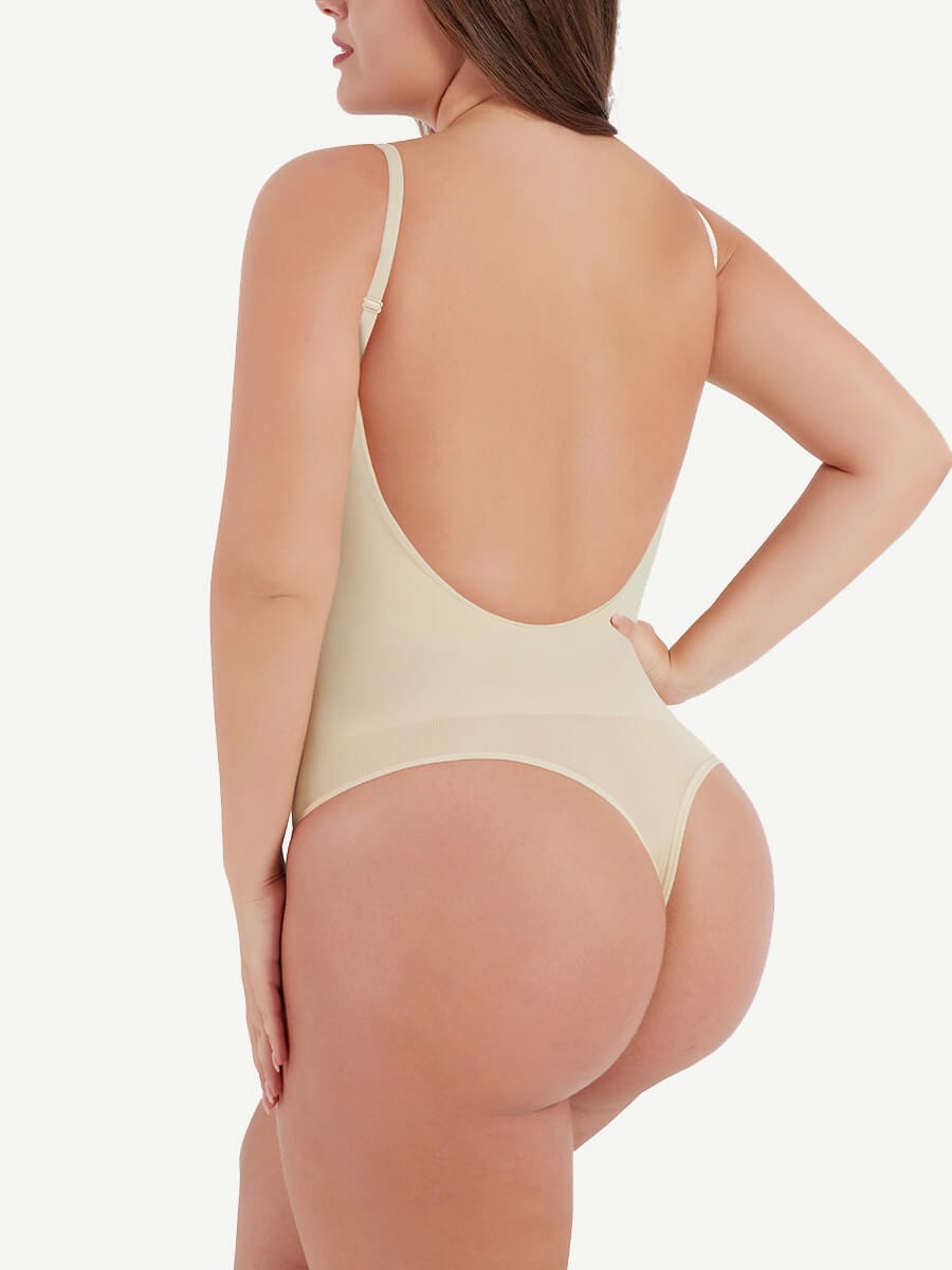 Open-Back Scoop Bodysuit