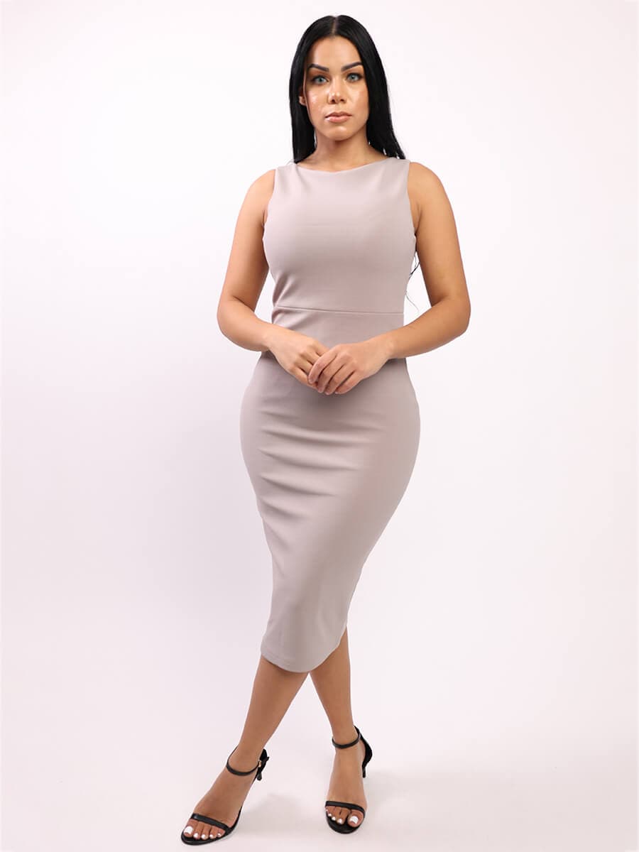 U-Back Mesh Panel Bodysuit