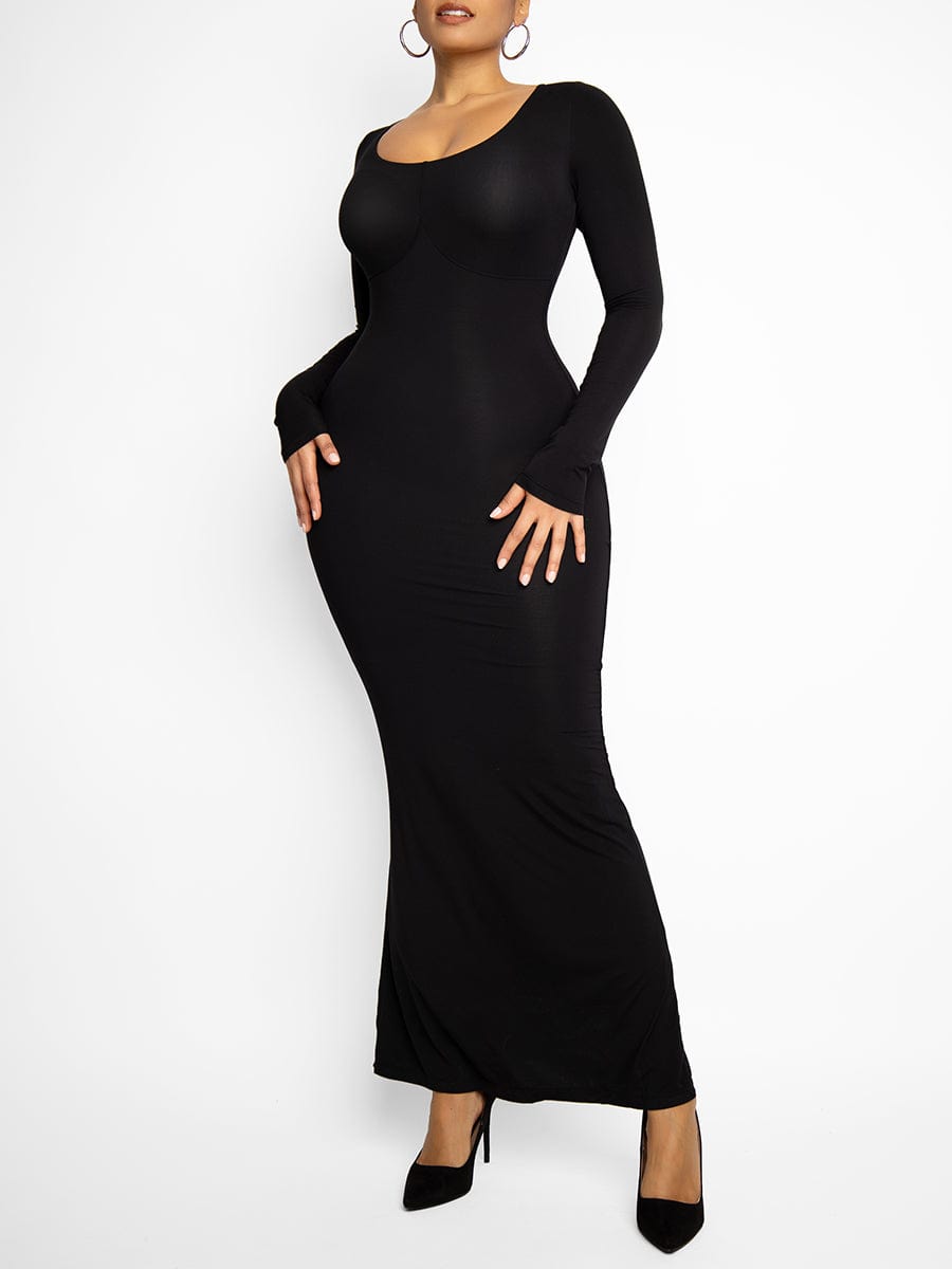 Pleated Modal Maxi Dress