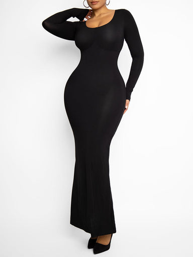 Pleated Modal Maxi Dress