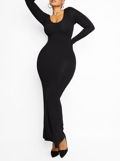 Pleated Modal Maxi Dress
