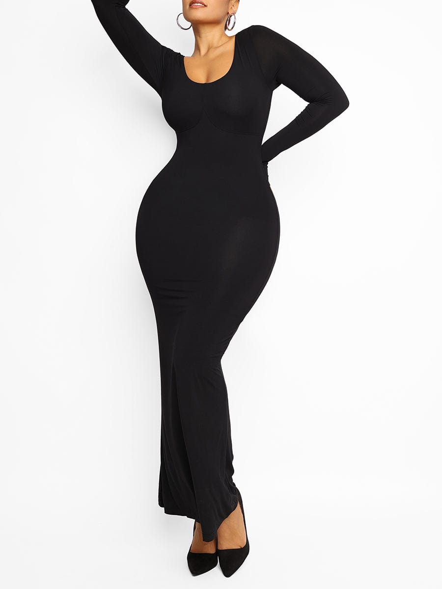 Pleated Modal Maxi Dress