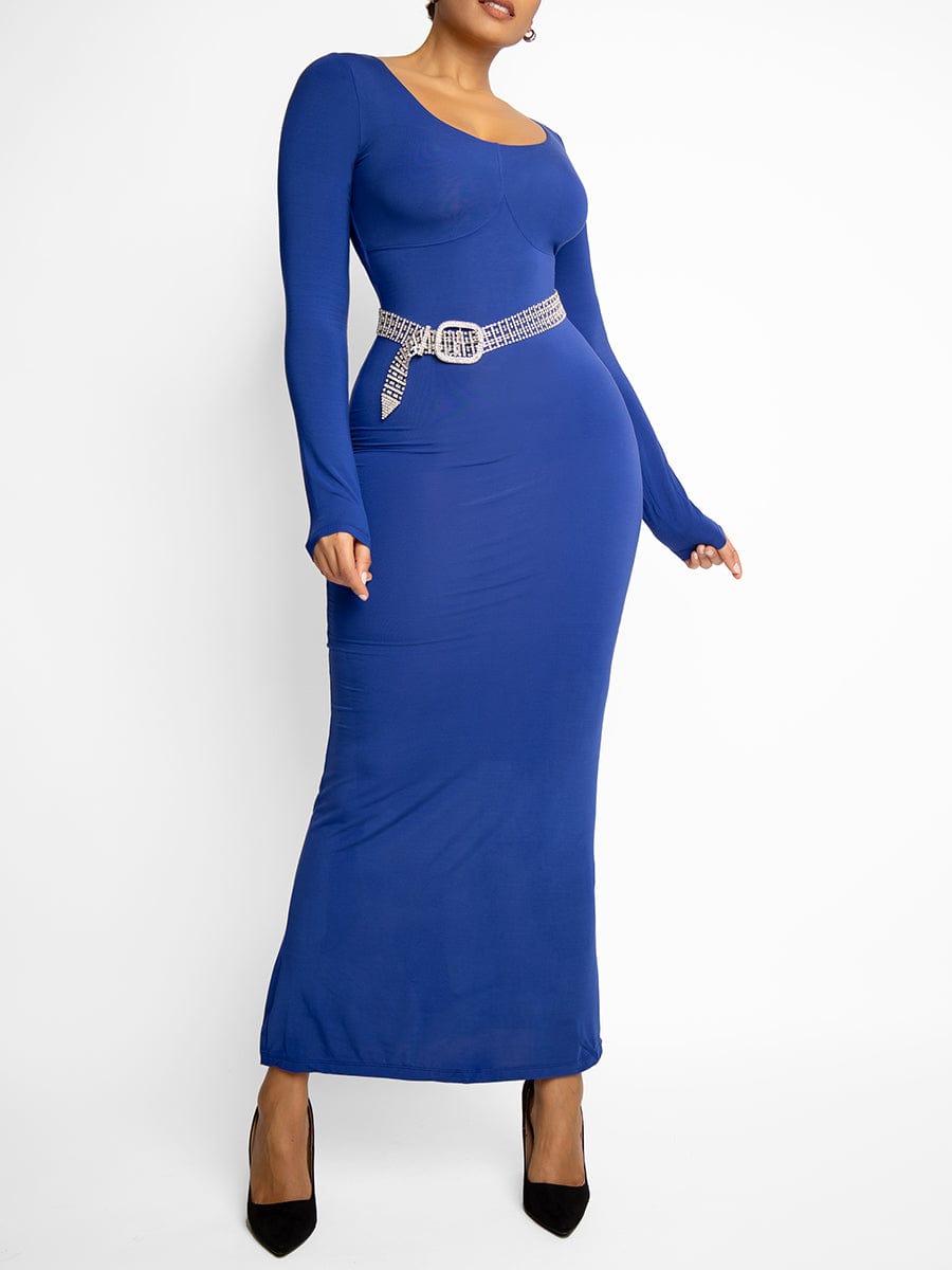 Pleated Modal Maxi Dress