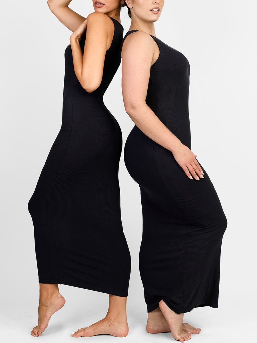 Ribbed Shaping Maxi Dress
