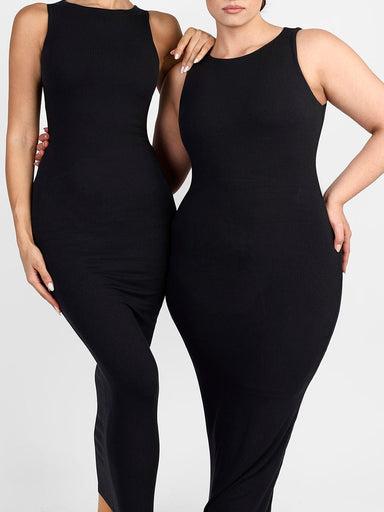 Ribbed Shaping Maxi Dress