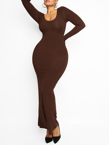 Pleated Modal Maxi Dress