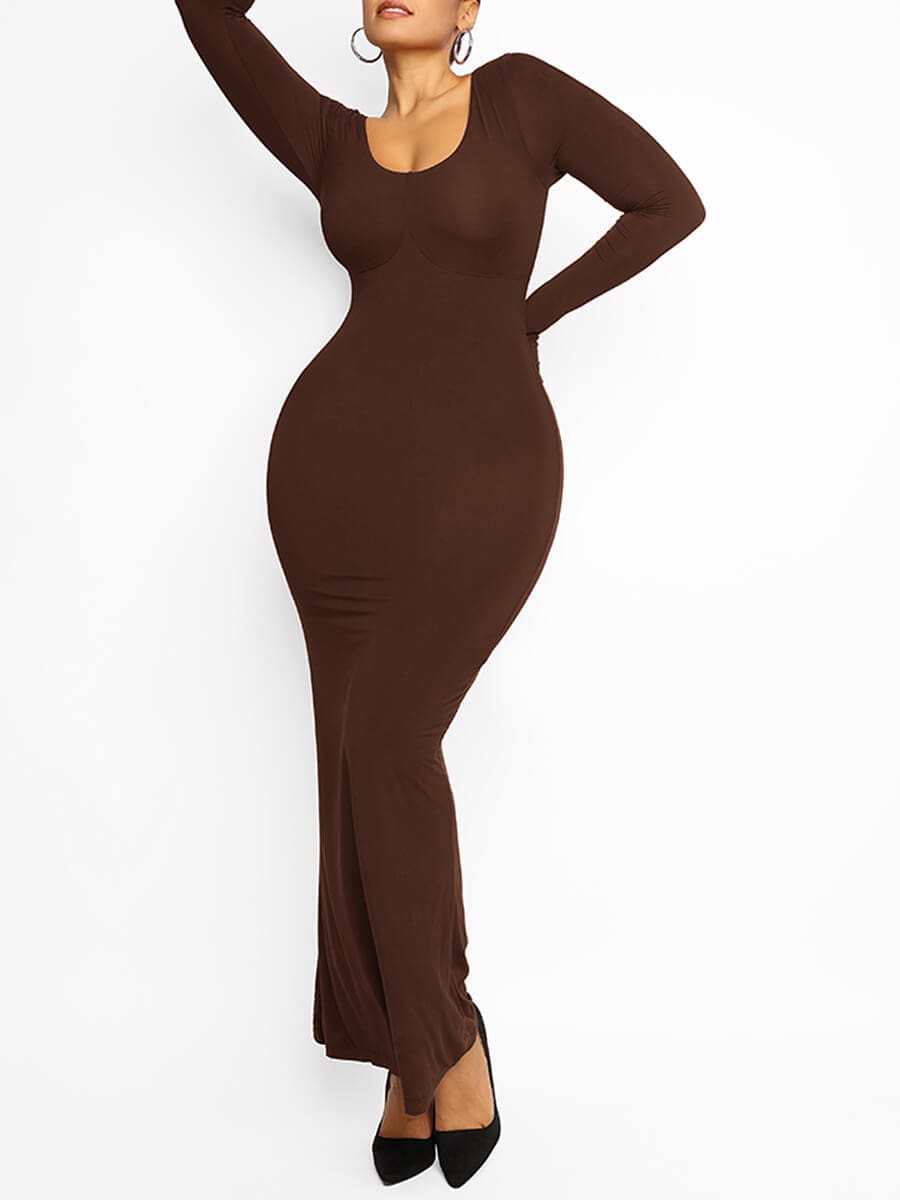 Pleated Modal Maxi Dress