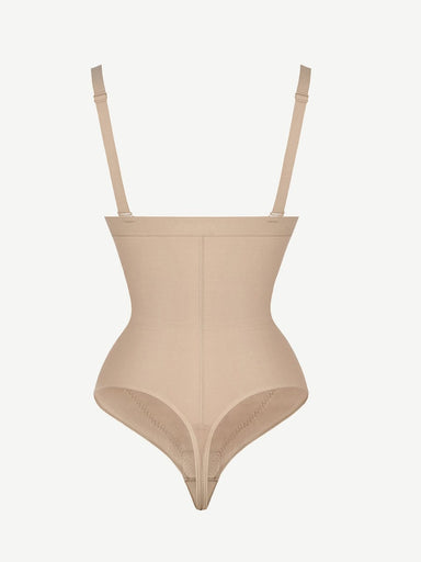 Zip-Front Thong Bodysuit