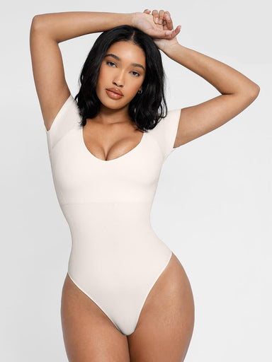Square Neck Short Sleeve Bodysuit