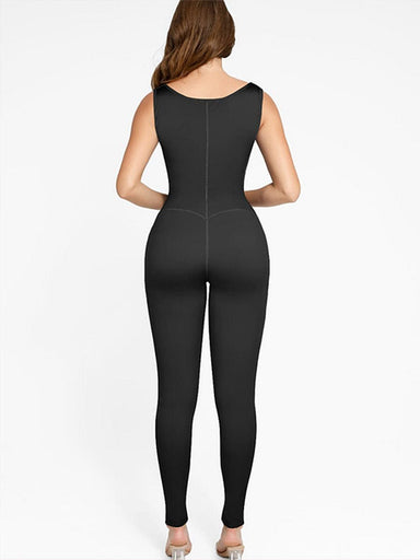 Zip-Front Sauna Sweat Jumpsuit