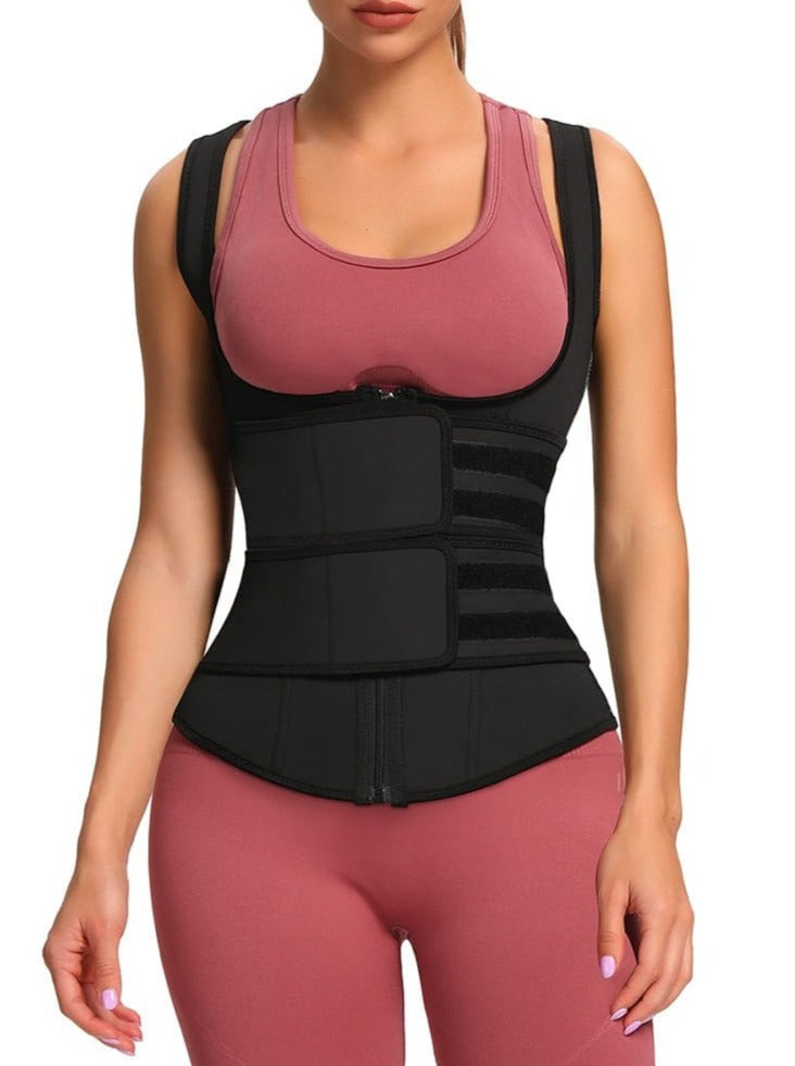 Double-Belt Latex Vest Shaper