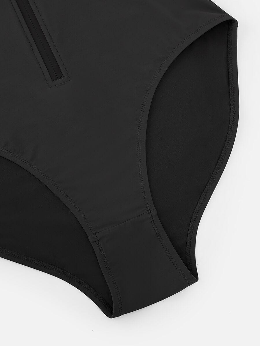 Zip-Front Shaping Swimsuit