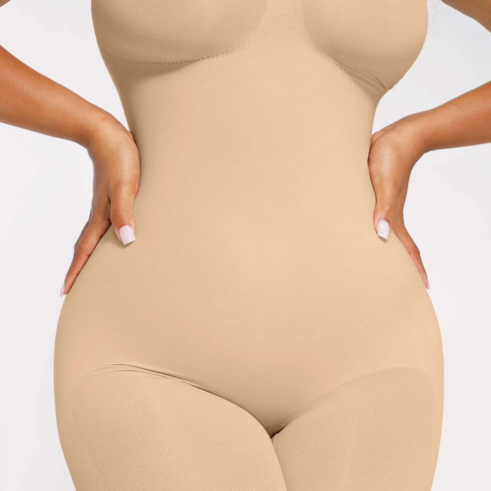 Mid Thigh Bodysuit with Adjustable Straps