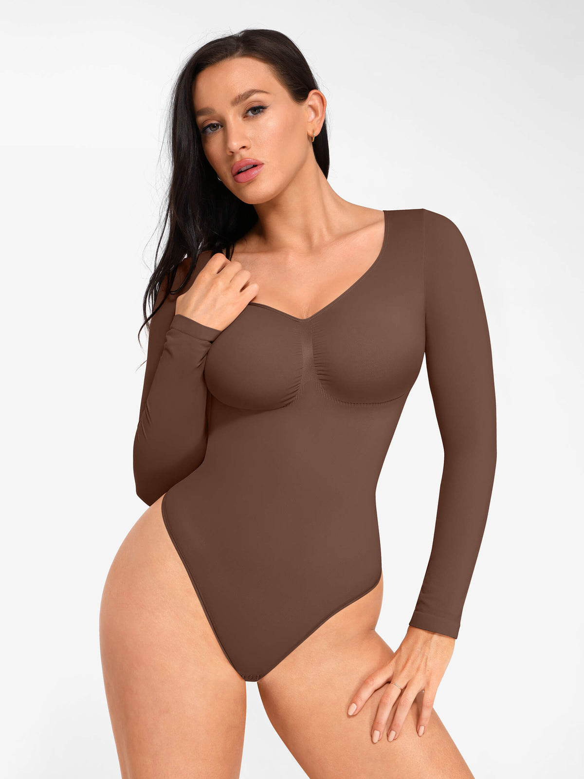 Long Sleeve Thong Bodysuit