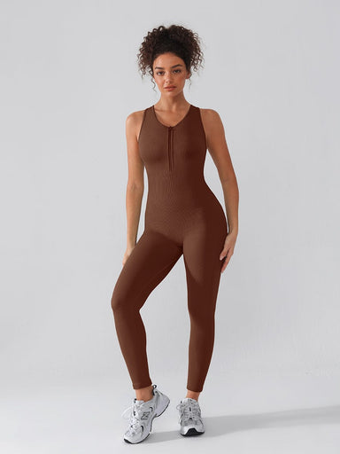 Zip Front Racerback Catsuit
