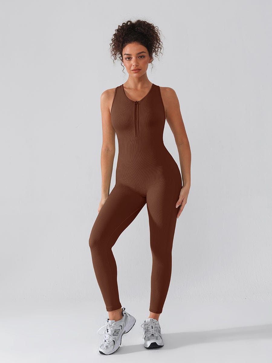 Zip Front Racerback Catsuit