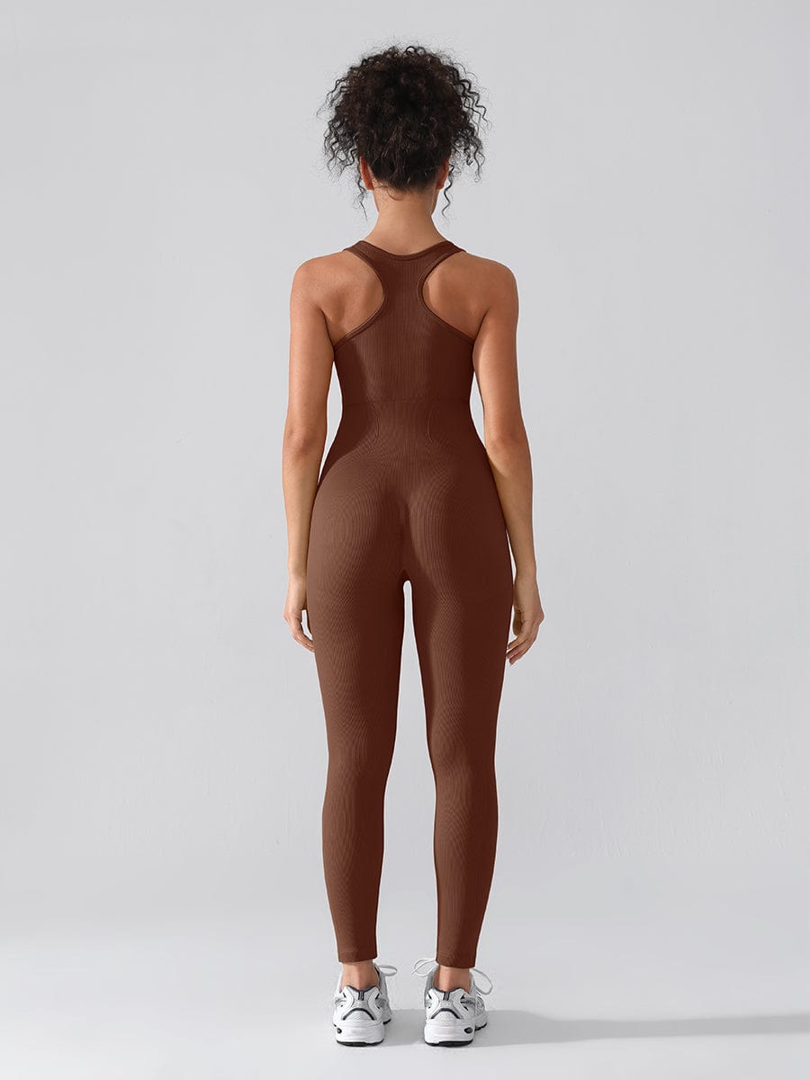 Zip Front Racerback Catsuit