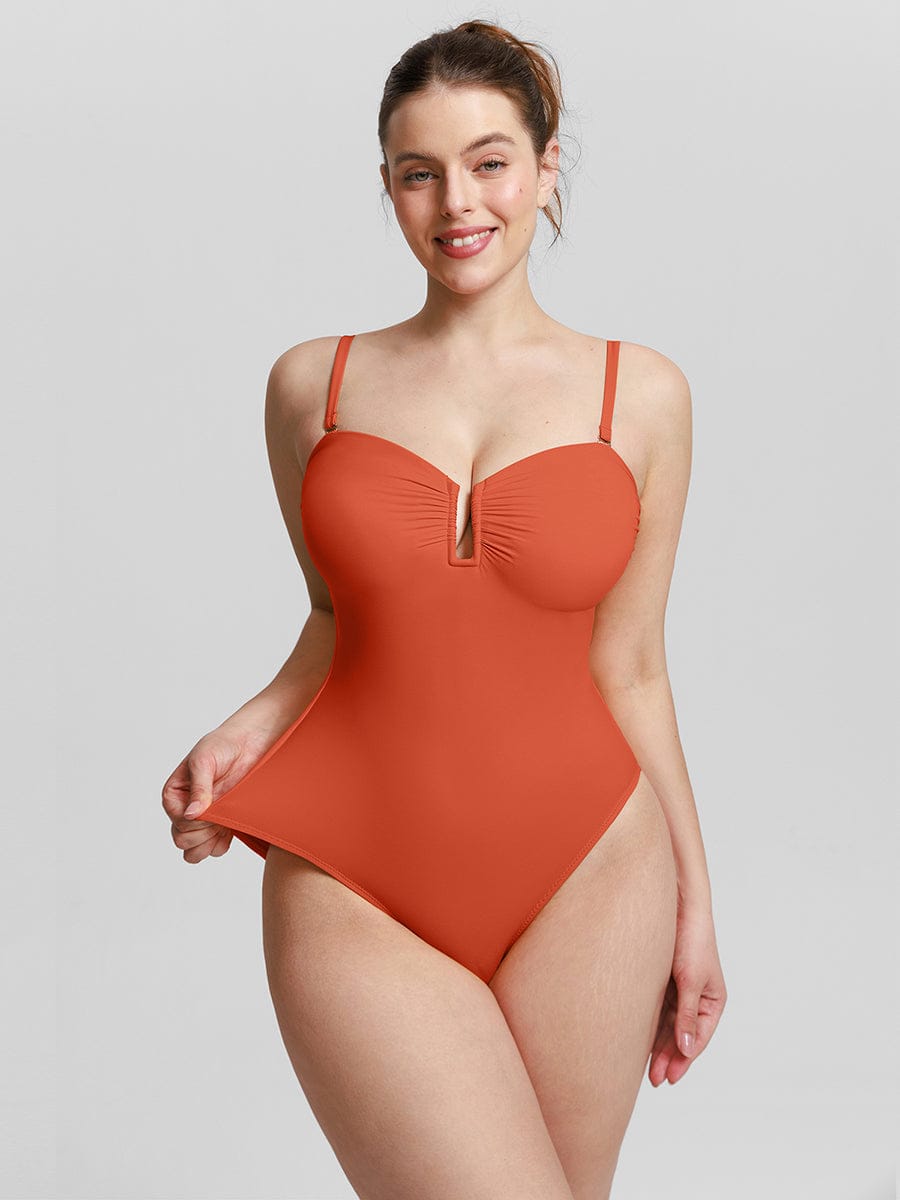 Shaping Mesh Tummy Control Swimsuit