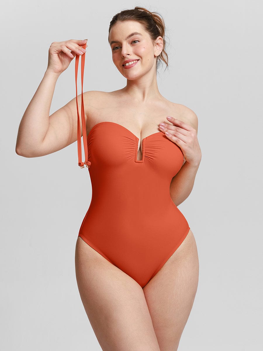 Shaping Mesh Tummy Control Swimsuit