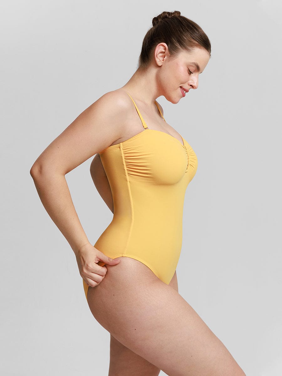 Shaping Mesh Tummy Control Swimsuit