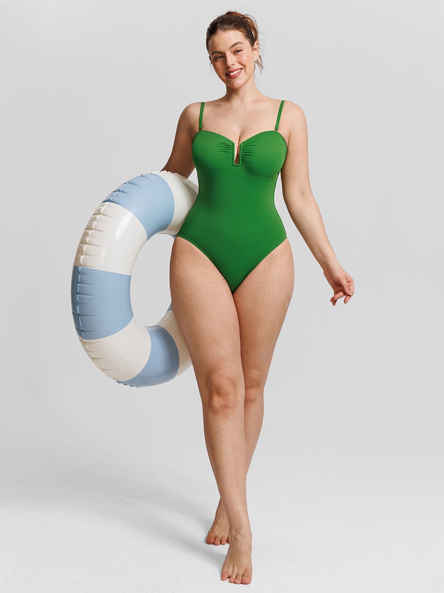 Shaping Mesh Tummy Control Swimsuit