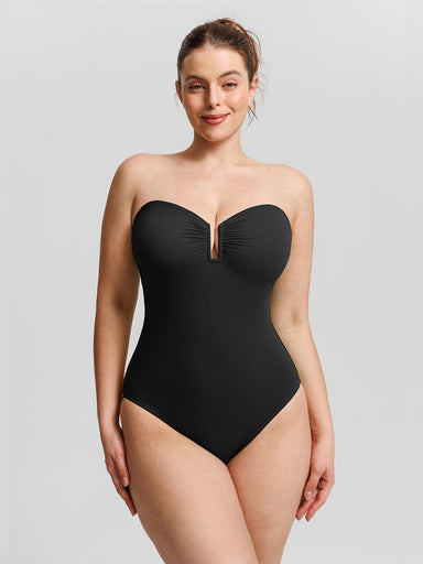 Shaping Mesh Tummy Control Swimsuit