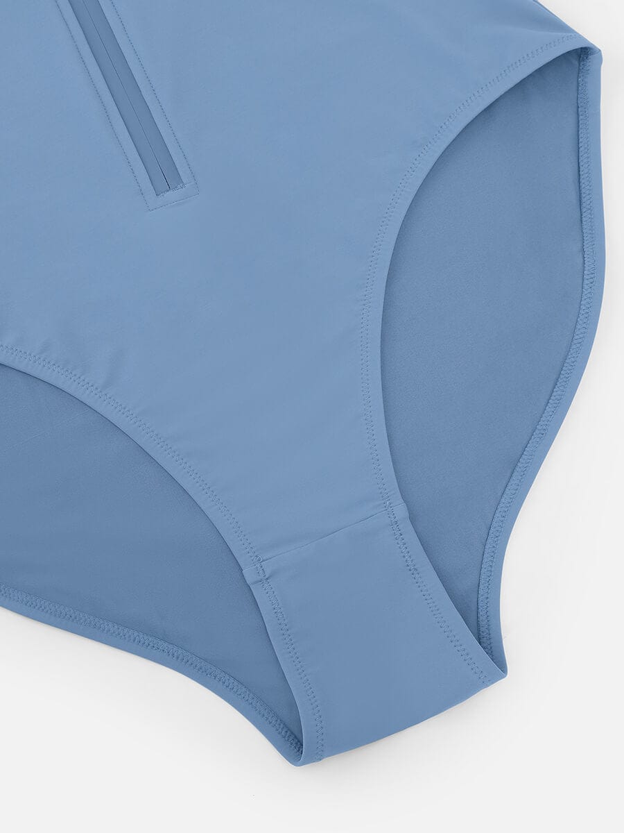 Zip-Front Shaping Swimsuit