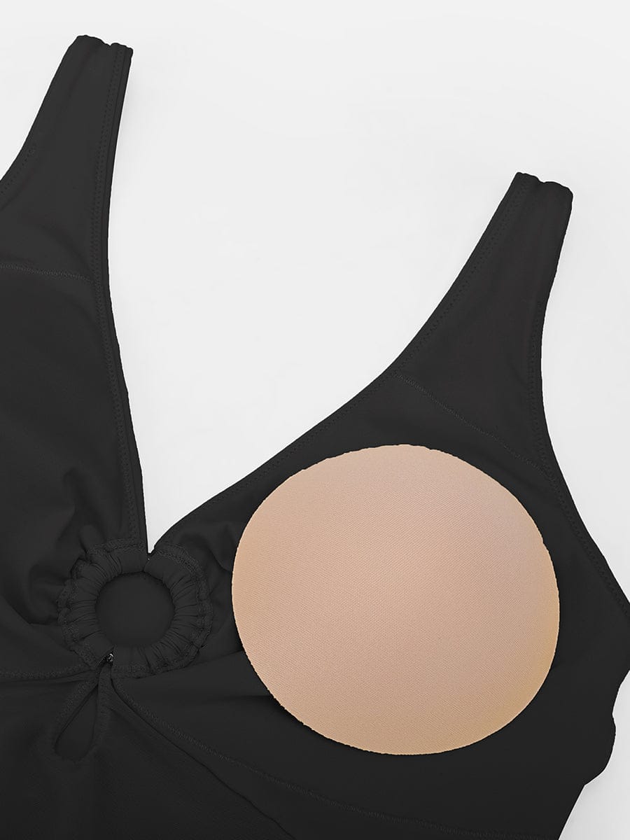 Ruched Deep V Shaping Swimsuit