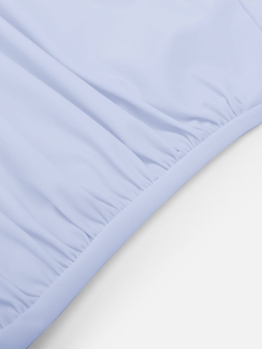 Ruched Deep V Shaping Swimsuit