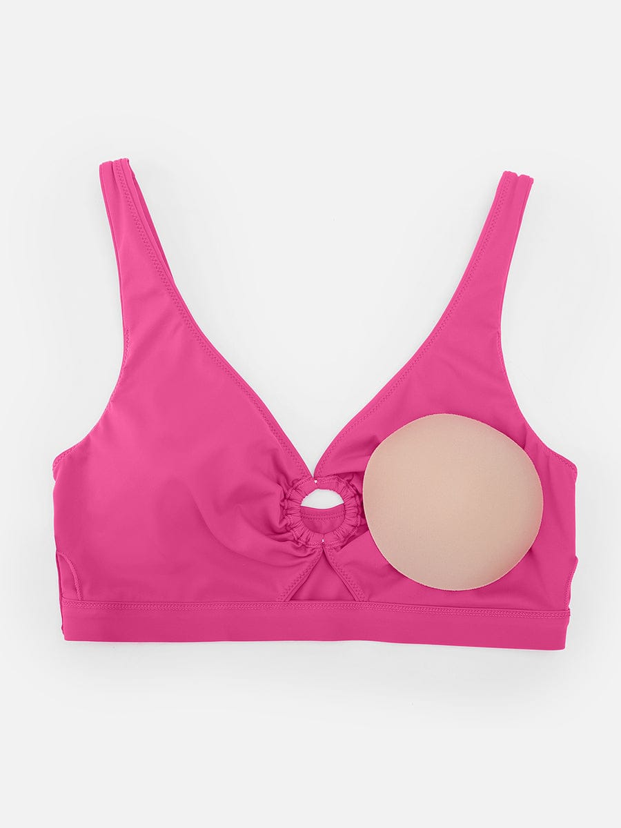 Deep V Drawstring Tummy Swimsuit