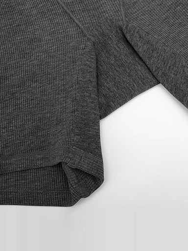 Ribbed Mid-Waist Boxer Shorts