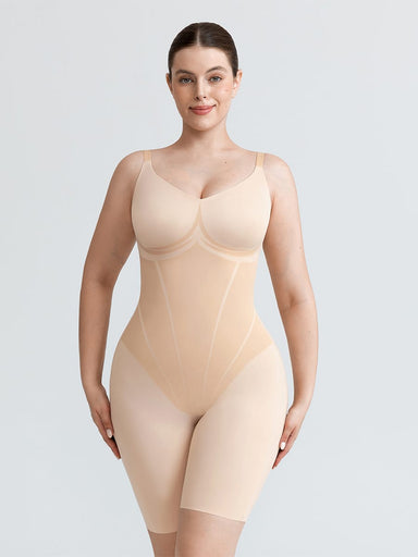 Liquid LYCRA V-Neck Boyshort Bodysuit