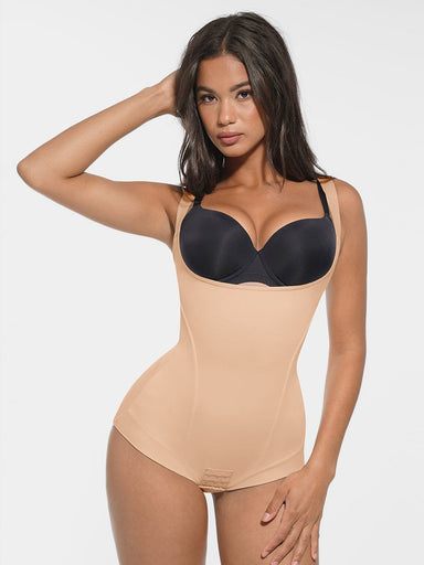 Wide Strap Bust Support Bodysuit