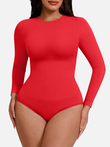 Crew Neck Long-Sleeve Bodysuit