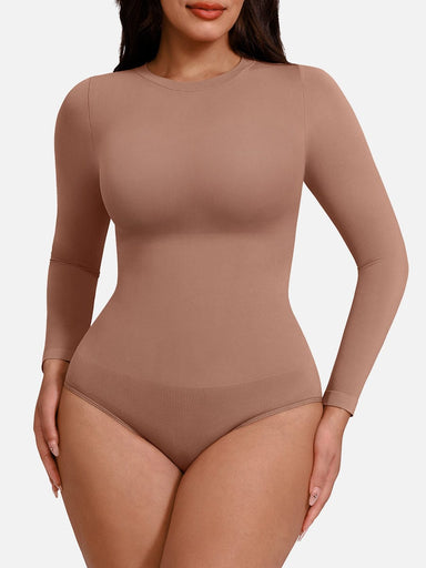 Crew Neck Long-Sleeve Bodysuit