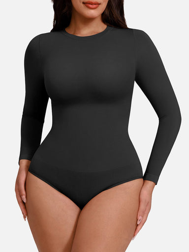 Crew Neck Long-Sleeve Bodysuit