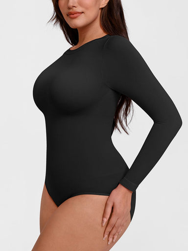 Crew Neck Long-Sleeve Bodysuit